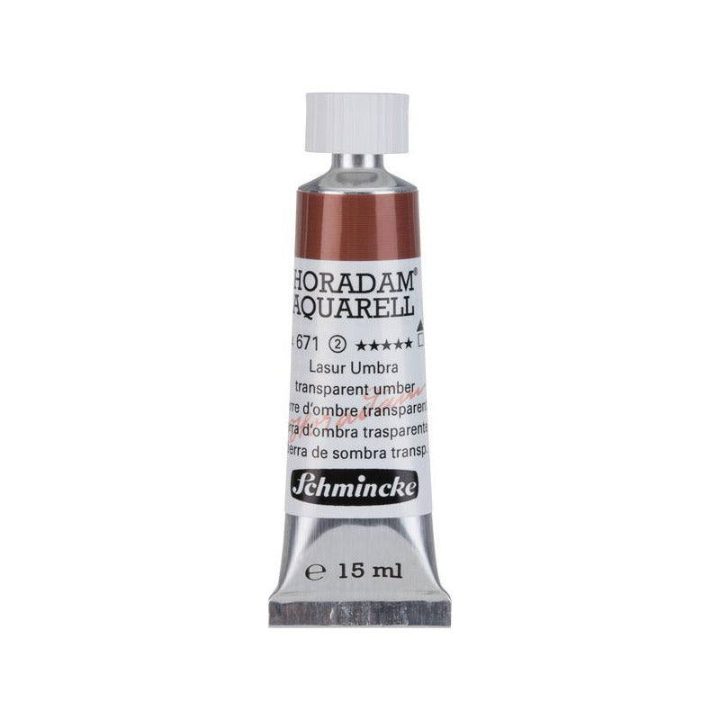 Schmincke Horadam Aquarellfarbe in Tube 15 ml – Onetz – 671 Transparent Umbra