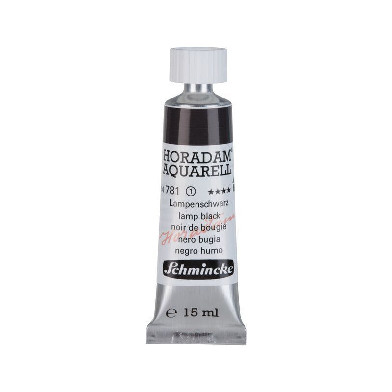 Schmincke Horadam Aquarellfarbe in Tube 15 ml – Onetz – 781 Lampenschwarz