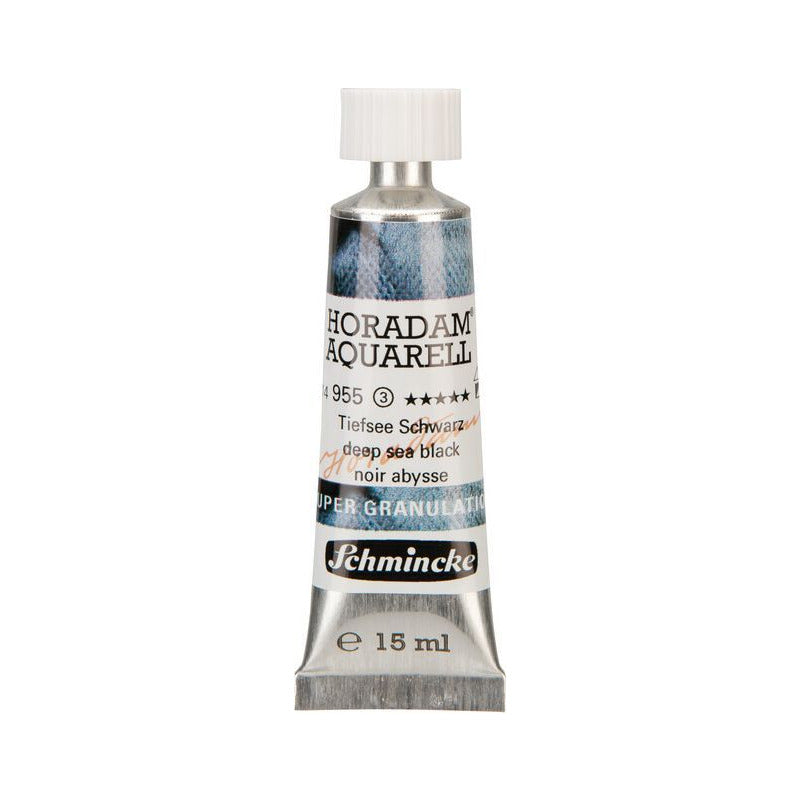 Schmincke Horadam Aquarellfarbe in Tube 15 ml – Onetz – 955 Tiefseeschwarz