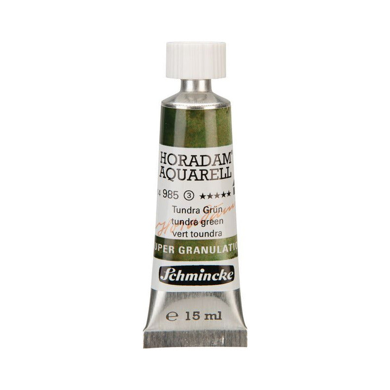 Schmincke Horadam Aquarellfarbe in Tube 15 ml – Onetz – 985 Tundra Grün