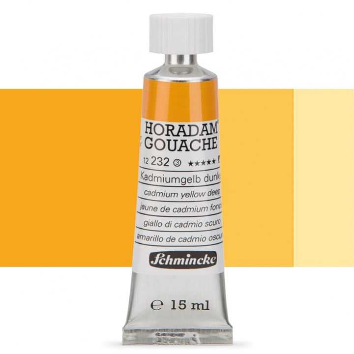 Schmincke Horadam Gouache 15ml – 232 Cadmium Gelb deep