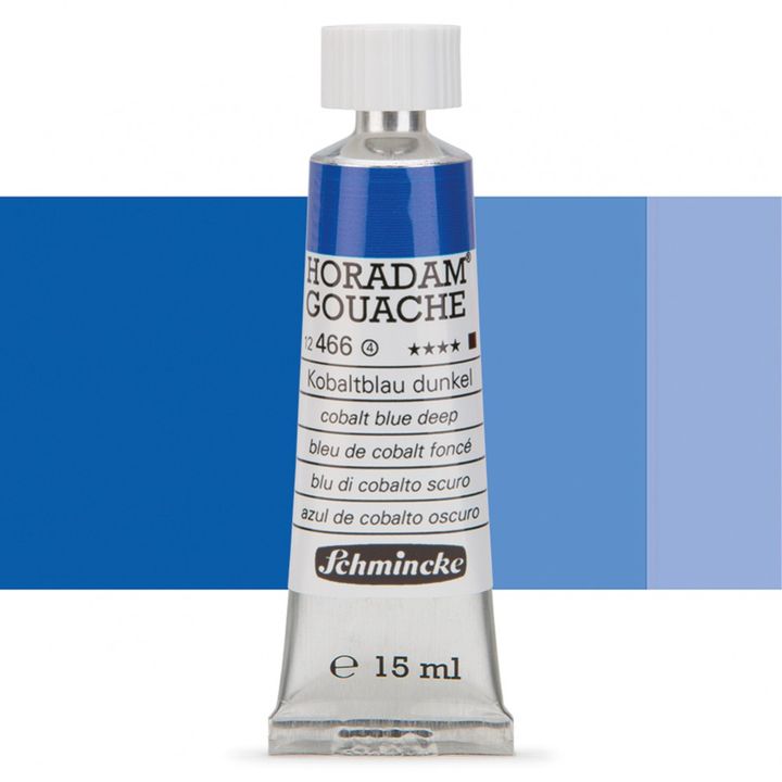 Schmincke Horadam Gouache 15ml – 466 sattes Kobaltblau