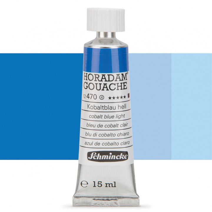 Schmincke Horadam Gouache 15ml – 470 hell kobaltblau