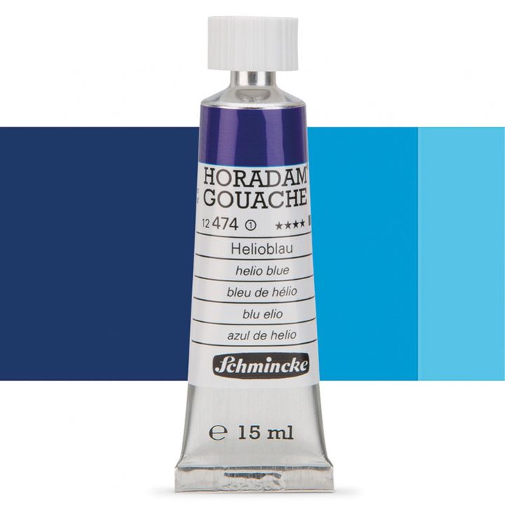 Schmincke Horadam Gouache 15ml – 474 Helio Blau