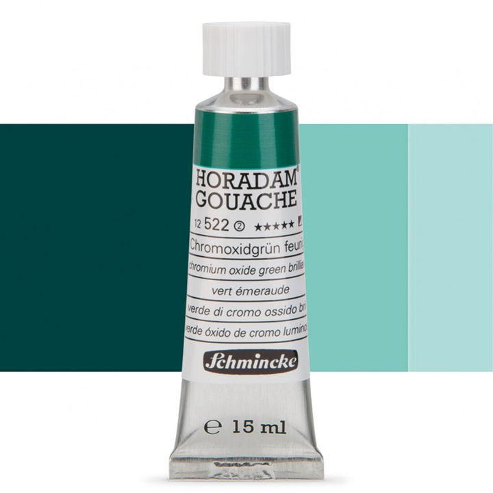 Schmincke Horadam Gouache 15ml – 520 Helio grünblau