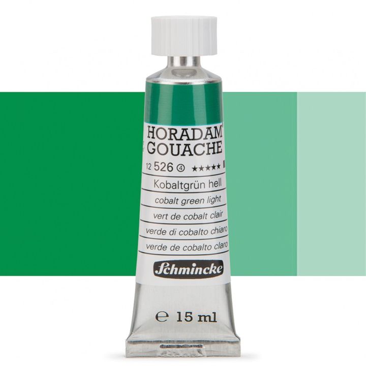 Schmincke Horadam Gouache 15ml – 526 Kobaltgrün hell