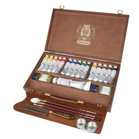 Schmincke MUSSINI Holzkasten mit Ölfarben 15 x 35 ml und Weiß 150 ml