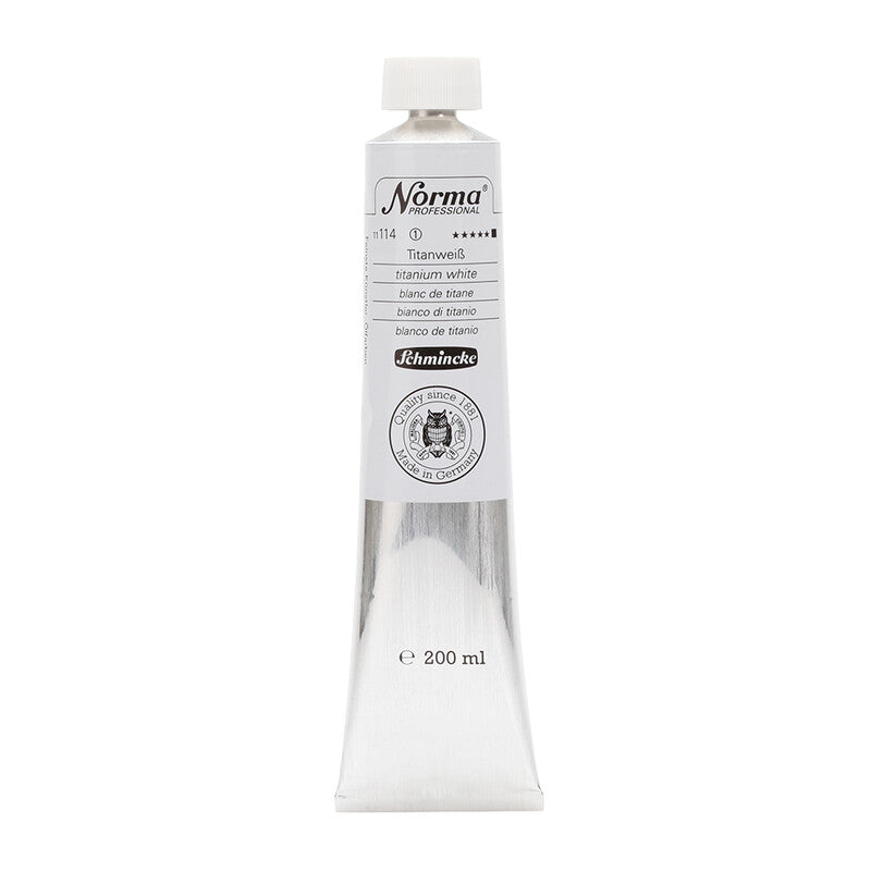 Schmincke Norma Professional Ölfarbe 200 ml – 114 Titanweiß