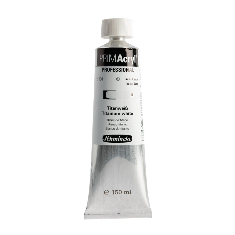 Schmincke PRIMAcryl Professional Acrylfarbe 150 ml – 101 Titanweiß