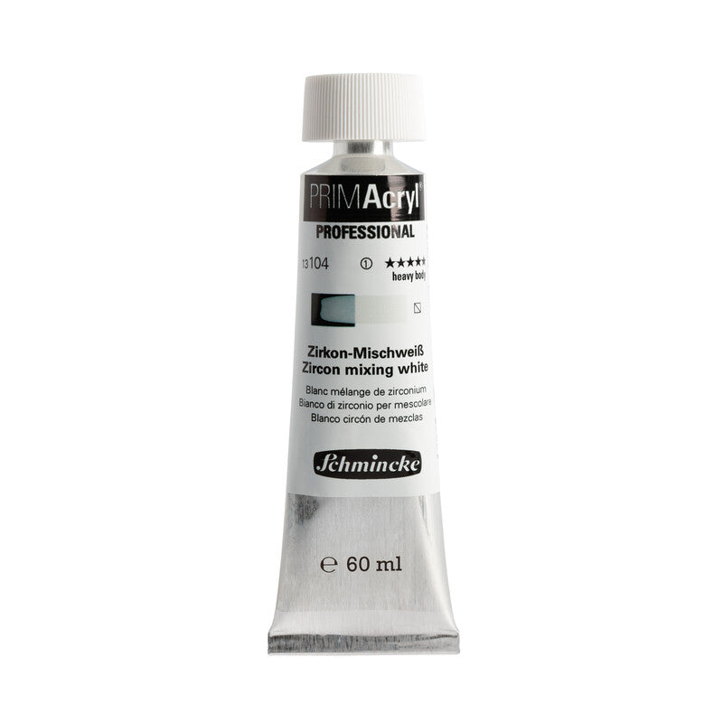 Schmincke PRIMAcryl Professional Acrylfarbe 60 ml – 104 Zirkon Mischweiß