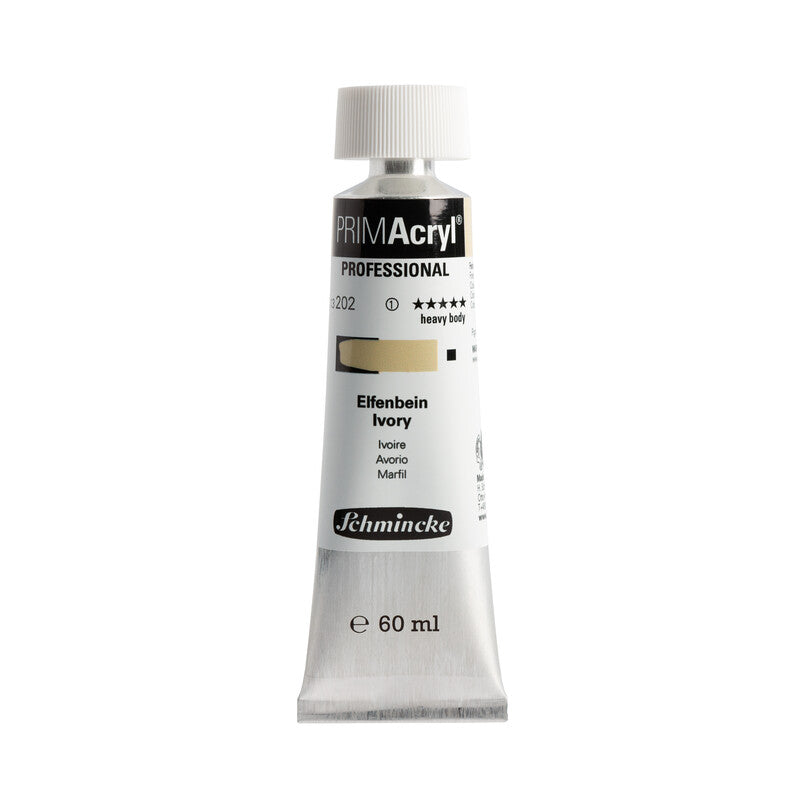 Schmincke PRIMAcryl Professional Acrylfarbe 60 ml – 202 Elfenbein