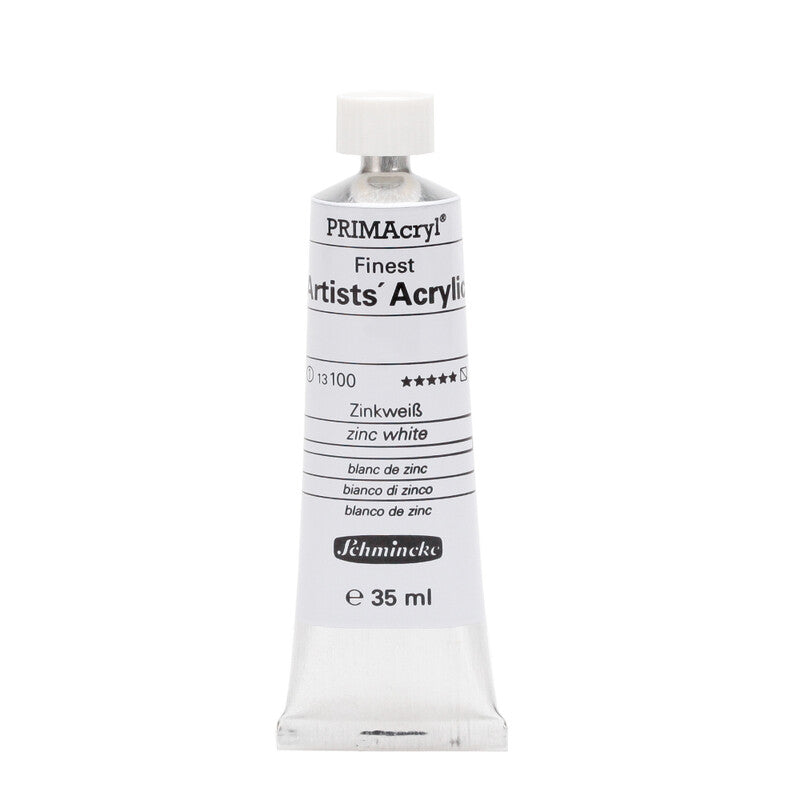 Schmincke PRIMAcryl Professional Acrylfarben 35 ml – 100 Zinkweiß