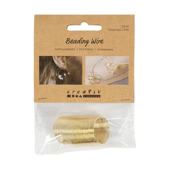 Hochwertiger Schmuckdraht 1 mm in Gold und Silber für DIY-Schmuck | ARTMIE
