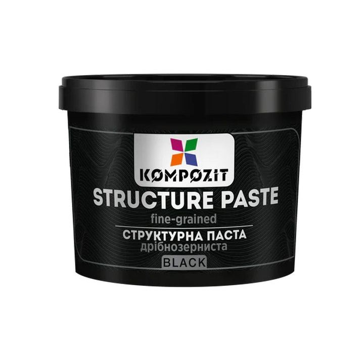 Schwarze, feinkörnige Strukturpaste von Kompozit für 3D-Effekte | ARTMIE