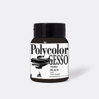 Schwarzes Acryl-Gesso MAIMERI Polycolor 500 ml