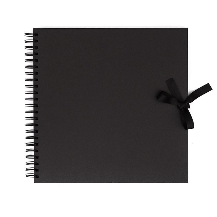 Schwarzes Scrapbook-Album mit Spiralbindung zur kreativen Gestaltung | ARTMIE