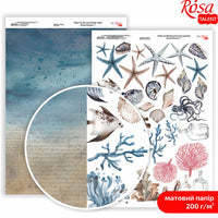Scrapbooking-Papier Ocean Dreams A4 – No. 7