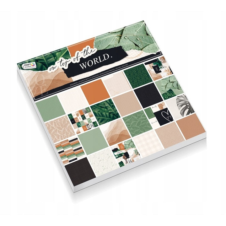 Scrapbooking-Papier Block mit Pflanzenmotiven für kreative Bastelprojekte | ARTMIE