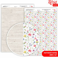 Scrapbooking-Papier Wild Flowers A4 – No. 4
