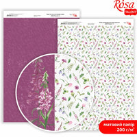 Scrapbooking-Papier Wild Flowers A4 – No. 5