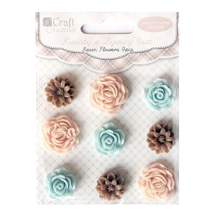 Selbstklebende Harzblumen Sugar &amp; Spice / 9 Stück — Bild 2