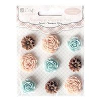 Selbstklebende Harzblumen Sugar &amp; Spice / 9 Stück — Bild 2
