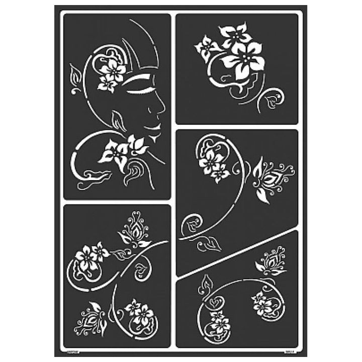 Selbstklebende Schablone Asia Design A3