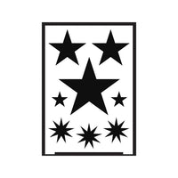Selbstklebende Schablone Star A5
