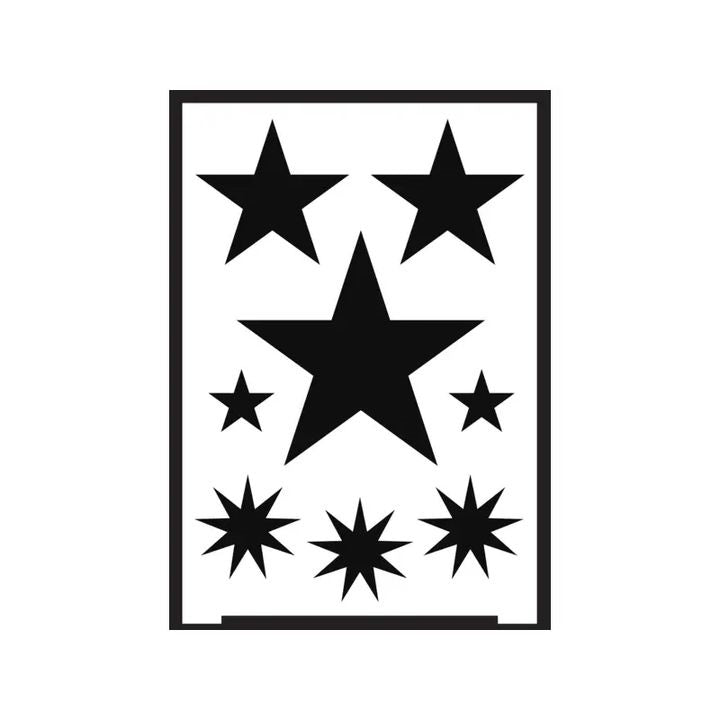 Selbstklebende Schablone Star A5