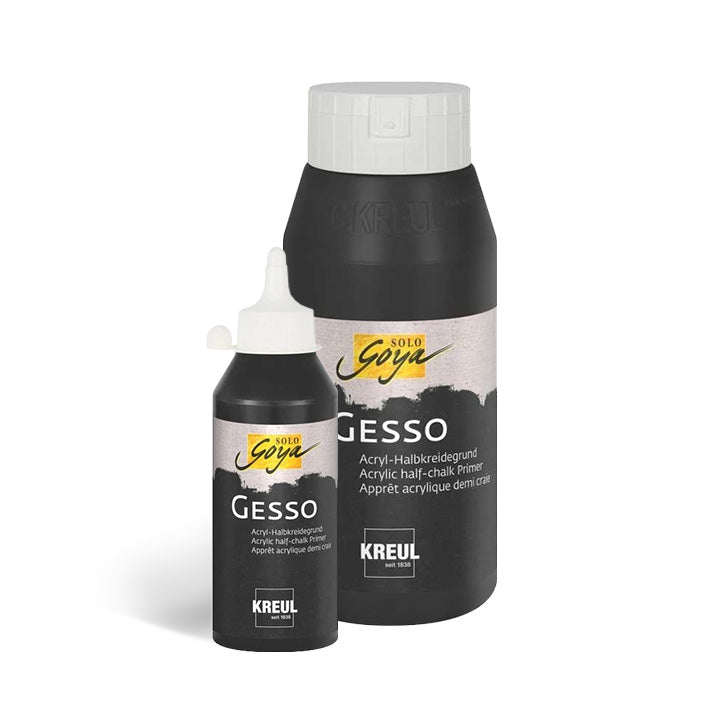 Solo Goya Gesso Grundierung schwarz - KREUL | verschiedene Größen