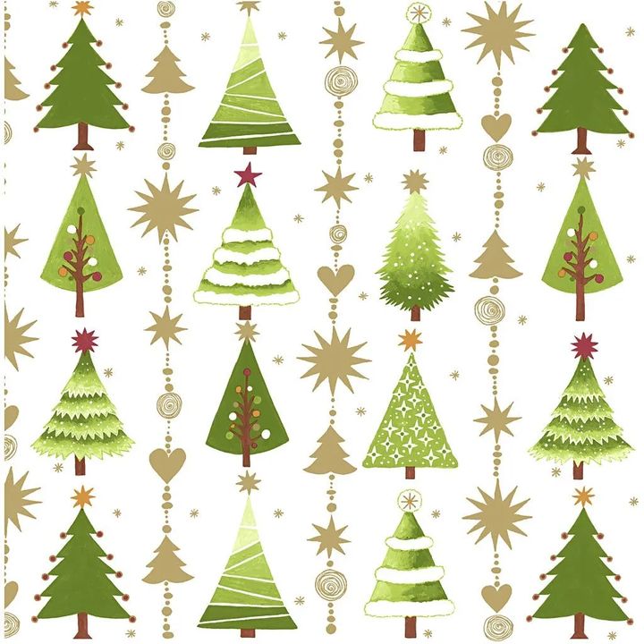 Weihnachtliche Decoupage-Servietten mit Tannenbaum-Motiv | ARTMIE