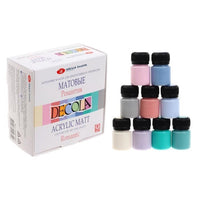 Decola Set mit matten Acrylfarben 9x20 ml | verschiedene Sets