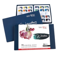 Set von Aquarellfarben "Botanycal", 24 Farben, volle Pfannen, Karton, ROSA GALLERY