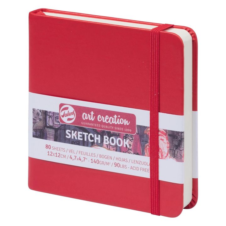 Skizzenbuch Art Creation 12 x 12 cm | verschiedene Farben | rot
