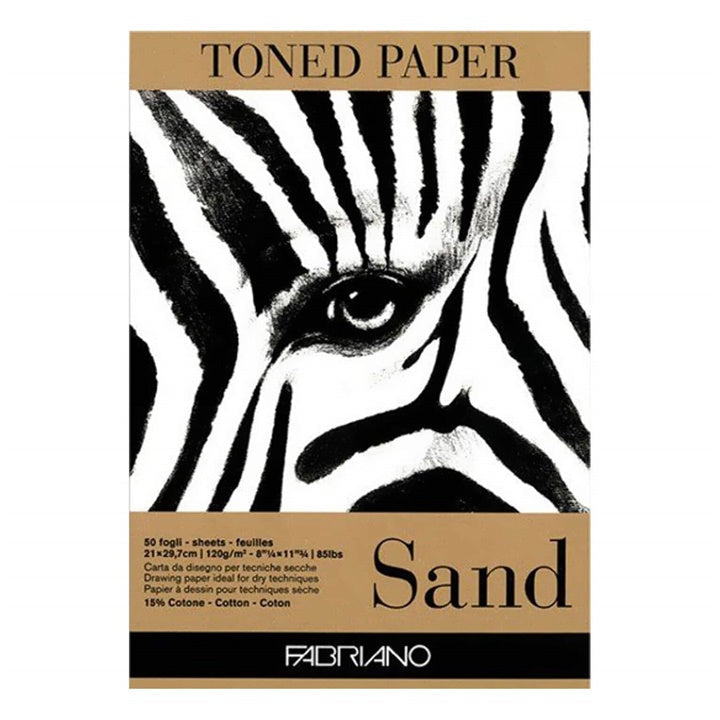 FABRIANO Skizzenblock TONED SAND – sandfarbenes Papier | verschiedene Formate | A4