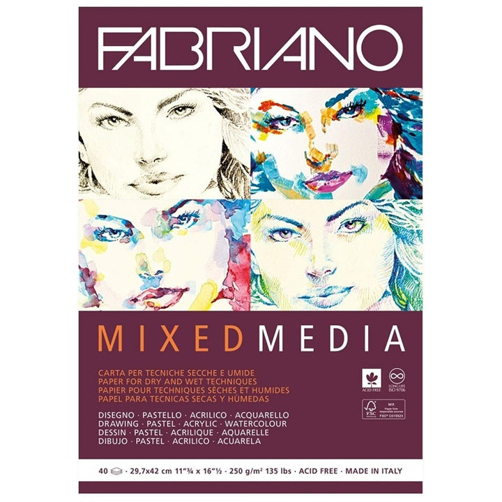 FABRIANO Mixed Media Skizzenblock | verschiedene Formate | A3