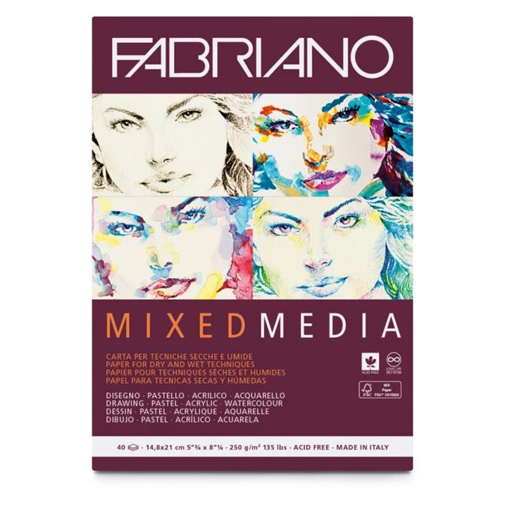 FABRIANO Mixed Media Skizzenblock | verschiedene Formate | A5