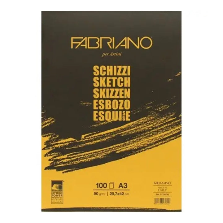 FABRIANO SKETCH Skizzenblock – geleimt | verschiedene Formate | A3