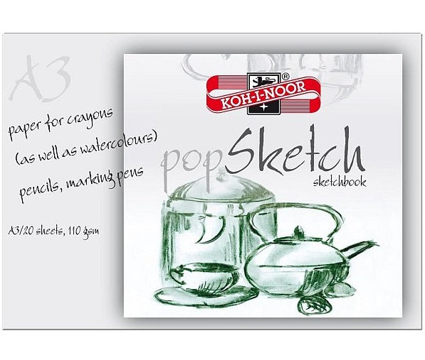 Skizzenblock POP SKETCH KOH-I-NOOR A4/A3 | verschiedene Formate