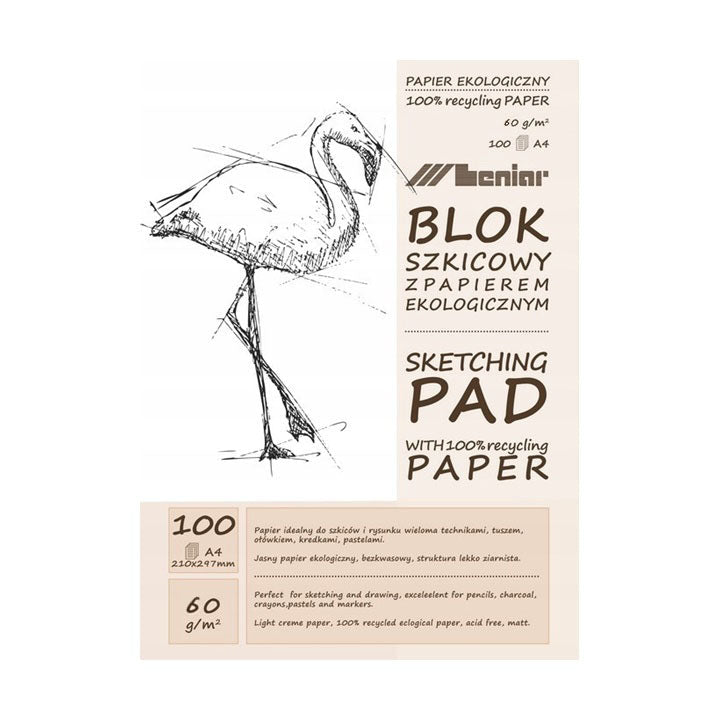 Skizzenblock, cremefarben, 50/100 Blatt | verschiedene Formate — Bild 1