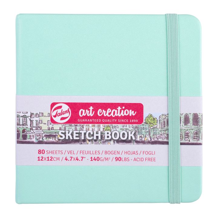 Kompaktes Art Creation Skizzenbuch 12x12 cm in verschiedenen Farben | ARTMIE
