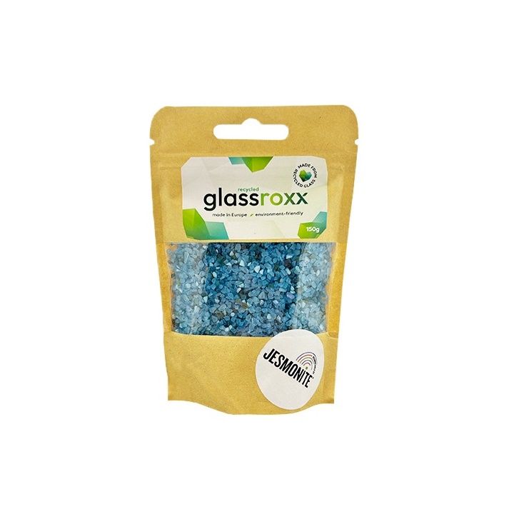 Glassroxx Jesmonite Glasgranulat 150 g – Himmel Blau