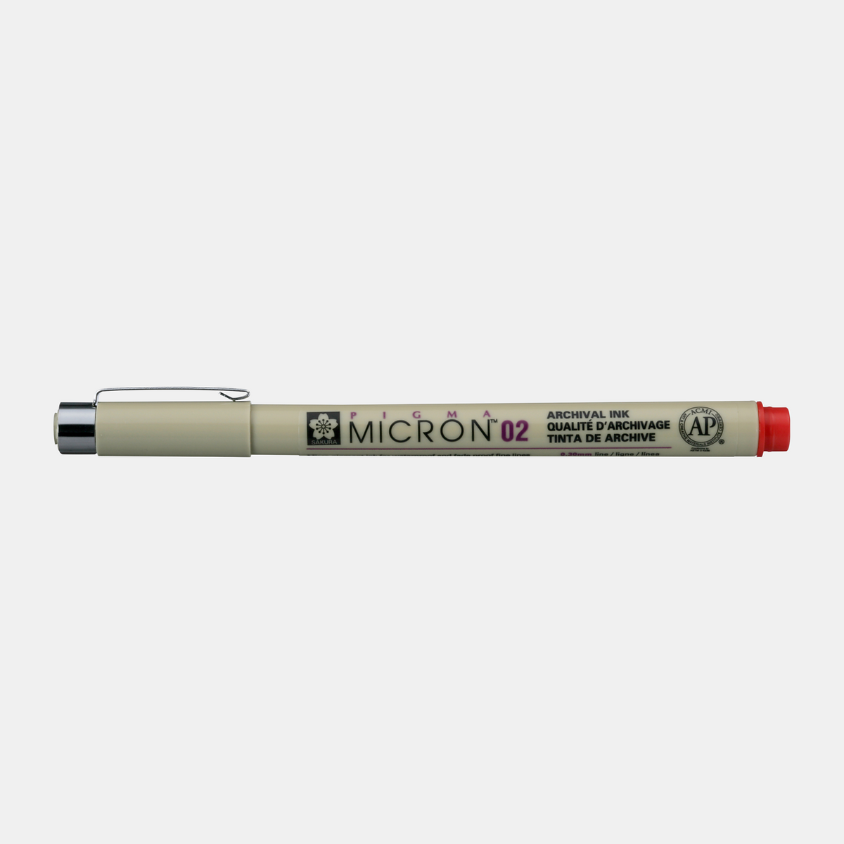 SAKURA Pigma Micron Fineliner ROT – 02 0,30 mm