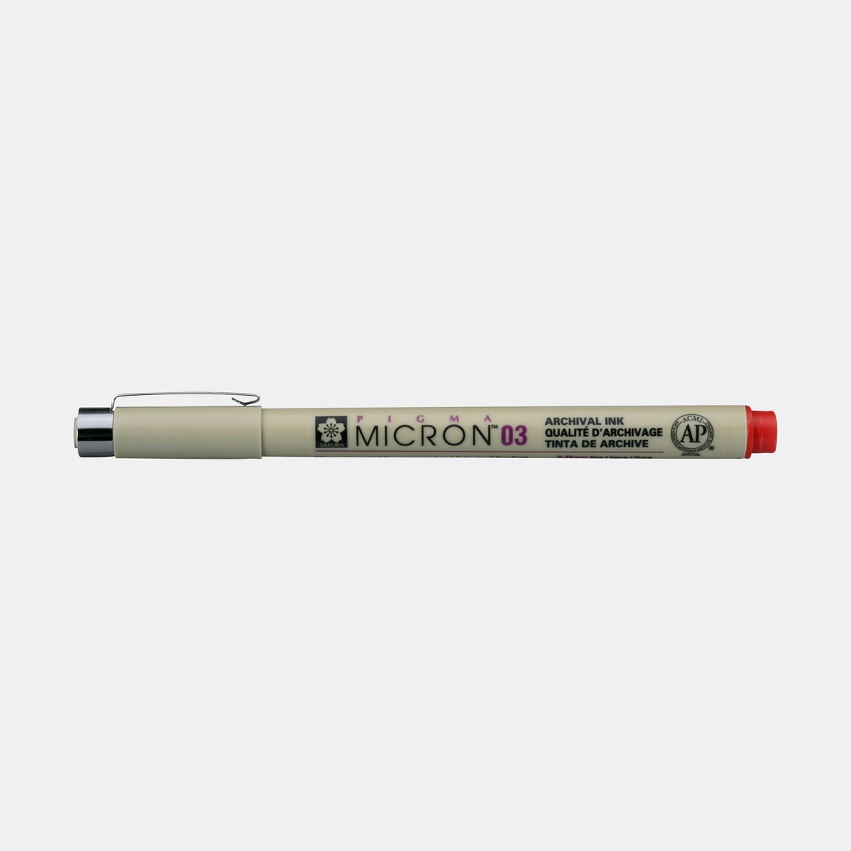 SAKURA Pigma Micron Fineliner ROT – 03 0,35 mm