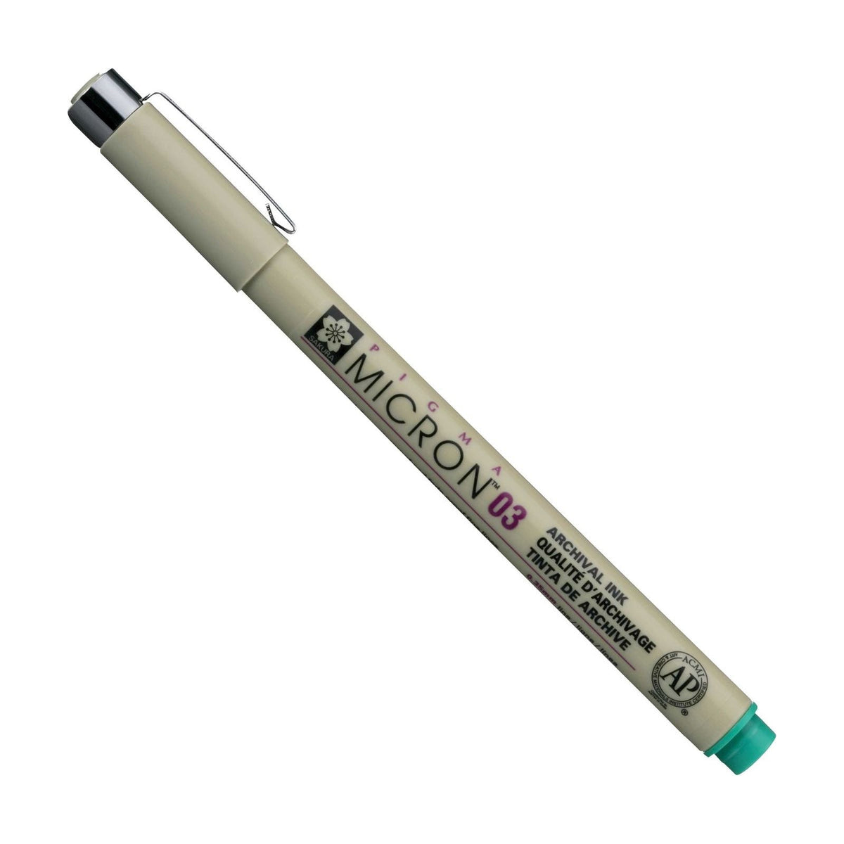 SAKURA Pigma Micron Fineliner GRÜN – 03 0,35 mm