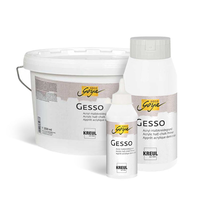 Solo Goya Gesso Grundierung weiß von KREUL für Künstlerbedarf | ARTMIE