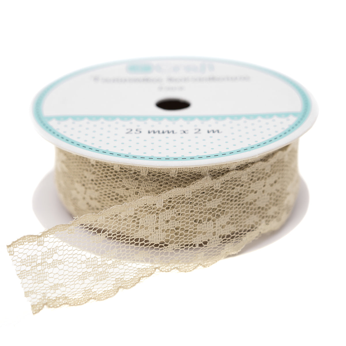 Spitzenband 25 mm x 2 m | verschiedene Farben — Bild 1