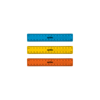 Spoko Flachlineal, 15 cm, Farbmix