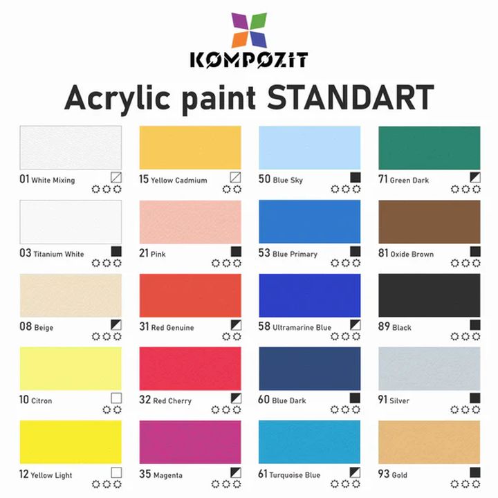 STANDART Kompozit Metallic-Acrylfarbe 500 ml | verschiedene Farbtöne — Bild 4