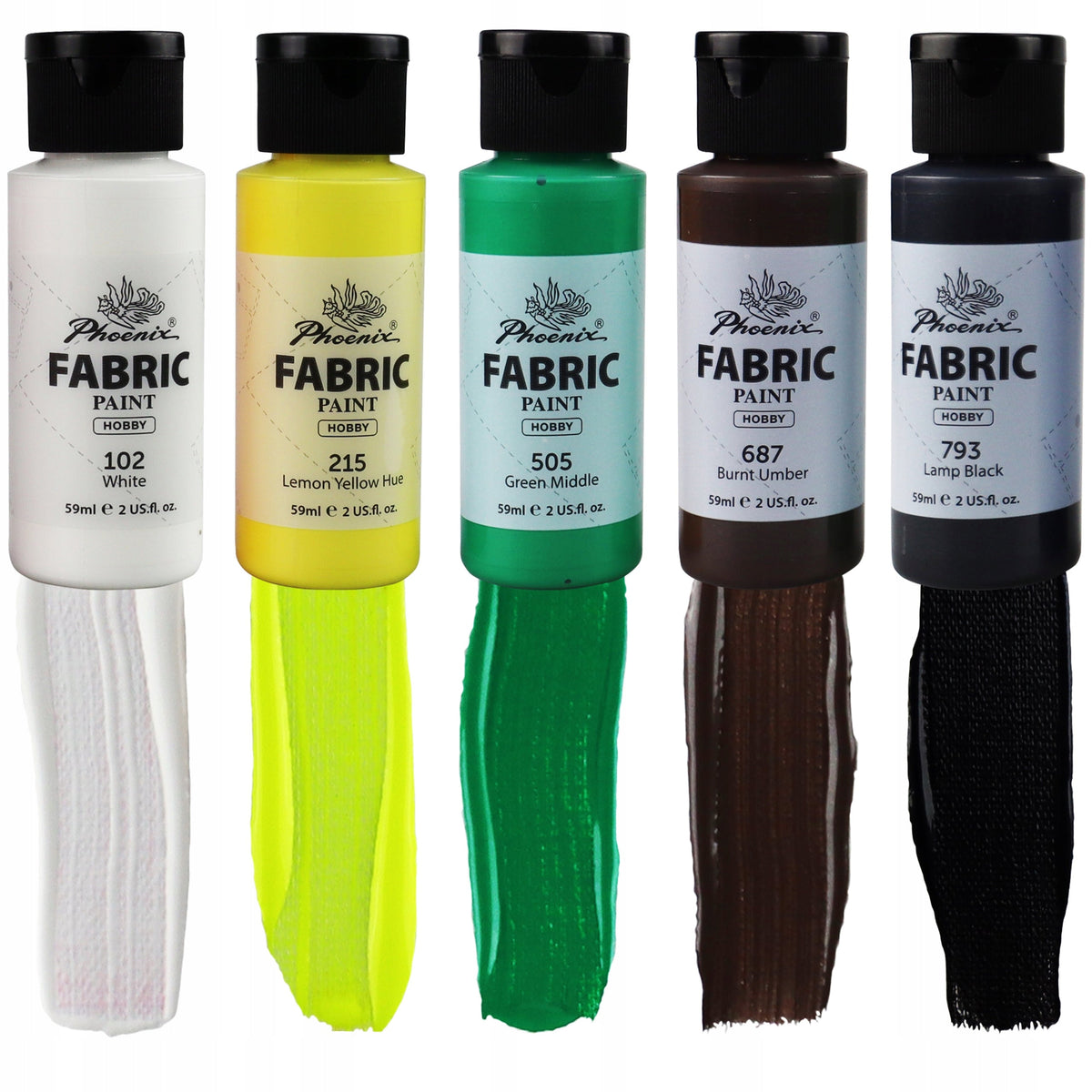 Stofffarben-Set Phoenix 12 x 59 ml